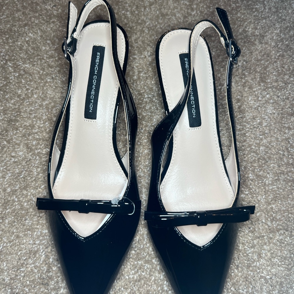 French Connection Quinny Slingback Kitten Heel - Size 6 - SOLD OUT ONLINE - Picture 5 of 9
